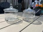 Glazen Voorraadpotten - Set van 2, Ophalen, Schaal, Rond, Glas