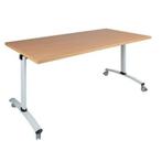 Verrijdbare klaptafel Domino 120x80 cm of 140x80cm, Ophalen of Verzenden, Met wielen, Nieuw, Bureau