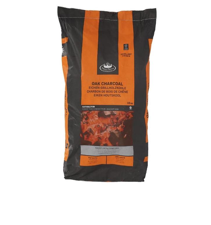 Fancy Flames Eiken Houtskool  – 10 kg, Tuin en Terras, Barbecue-accessoires, Nieuw, Ophalen