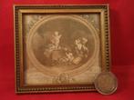 L1 Antiek lijst Gravure Nicolas LAUNAY Jean-Honoré FRAGONARD, Ophalen of Verzenden