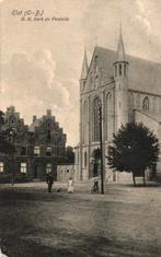 Elst (O-B) RK kerk en pastorie 1908, Verzamelen, Ansichtkaarten | Nederland, Ophalen of Verzenden, Voor 1920, Gelopen, Gelderland