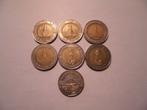 7 munten Thailand 10.5 baht 2002/2020, Ophalen of Verzenden, Zuidoost-Azië, Setje