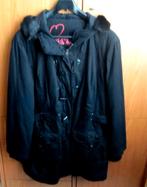 Ulla Popken Warme winter jas mantel Duffelcoat maat 54-56, Verzenden, Zo goed als nieuw, Maat 46/48 (XL) of groter, Zwart