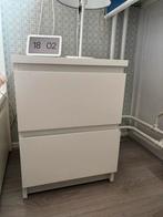 IKEA Malm nachtkastje - wit, Huis en Inrichting, Slaapkamer | Nachtkastjes, Ophalen, Zo goed als nieuw, Minder dan 45 cm, 55 tot 70 cm