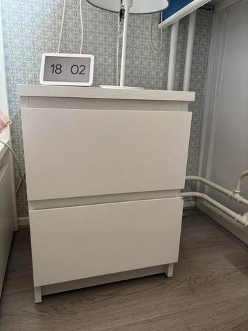 IKEA Malm nachtkastje - wit