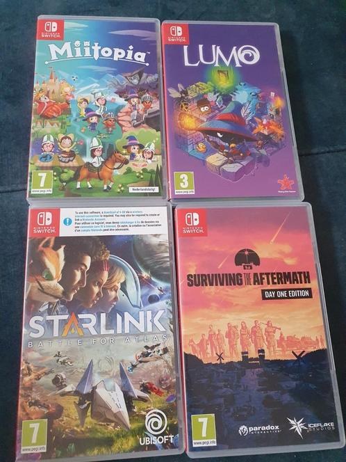 Nintendo switch en playstation games, Spelcomputers en Games, Spelcomputers | Nintendo Switch, Zo goed als nieuw, Zonder controller