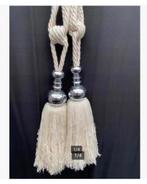 2 x embrasse brocante (kleur gebroken wit), Antiek en Kunst, Ophalen of Verzenden