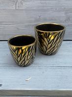 Bloempotje set van 2, Ophalen, Rond, Aardewerk, Minder dan 25 cm
