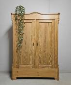 Antieke brocante grenen meidenkast vintage linnenkast kast, Ophalen of Verzenden