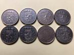 Acht nikkelen rijksdaalders, Nederland., Postzegels en Munten, Munten | Nederland, Verzenden, Koningin Juliana, 2½ gulden, Setje