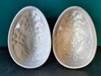 2 x Puddingvorm Ei, 22x15x9 cm, Antiek en Kunst, Antiek | Keramiek en Aardewerk, Ophalen of Verzenden