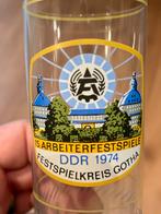 Glas uit de DDR tijd - 1974 Gotha, Verzamelen, Ophalen of Verzenden, Zo goed als nieuw, Frisdrankglas