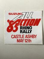 Sticker All Action Rhino Rally Castle Ashby ‘85 (Suzuki), Verzamelen, Stickers, Zo goed als nieuw, Verzenden