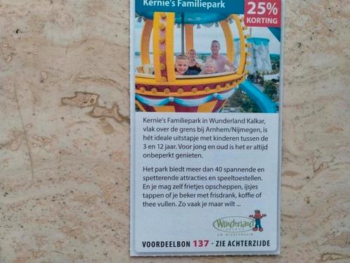 Kernie's Familiepark wunderland Kalkar 25% korting, Tickets en Kaartjes, Kortingen en Cadeaubonnen