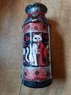 Maneki Neko - zwart/rood, Antiek en Kunst, Ophalen of Verzenden