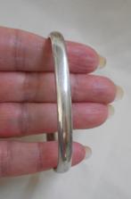 Zilveren vierkante vintage slavenarmband nr.443, Sieraden, Tassen en Uiterlijk, Verzenden, Zo goed als nieuw, Zilver, Zilver