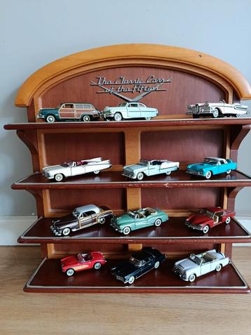 Franklin Mint Classic Cars Fifties 1:43 + Wandplank beschikbaar voor biedingen