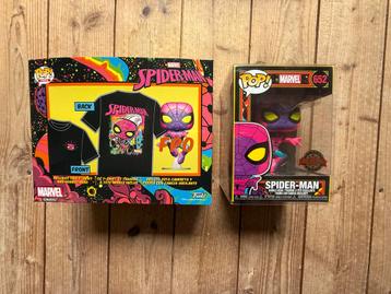 Funko Pop - MARVEL - 652 Spider-Man SE + T-shirt (maat L) beschikbaar voor biedingen