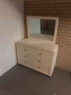 Commode met spiegel, Huis en Inrichting, 100 tot 150 cm, Zo goed als nieuw, 3 of 4 laden, 25 tot 50 cm