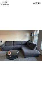 Grijze hoekbank in goede staat, Ophalen, Gebruikt, 100 tot 125 cm, Hoekbank