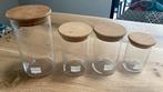 4 glazen potten van Bodum, Huis en Inrichting, Keuken | Potten en Pannen, Ophalen of Verzenden, Gebruikt, Glas, Pot, Bus of Blik
