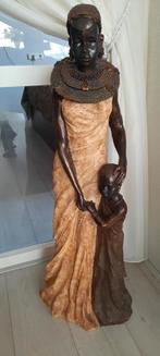 Afrikaanse vrouw met kind, Antiek en Kunst, Kunst | Beelden en Houtsnijwerken, Ophalen