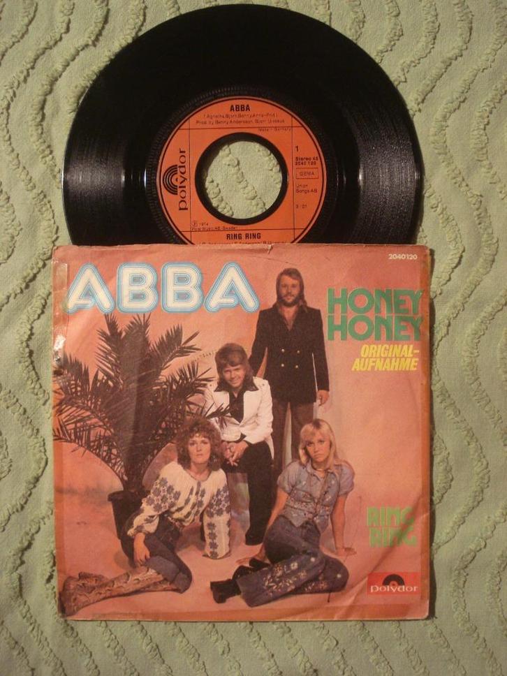 ABBA 7" Vinyl Single: ‘Ring Ring / Honey Honey’ (Duitsland), Cd's en Dvd's, Vinyl Singles, Gebruikt, Single, Pop, 7 inch, Ophalen of Verzenden