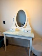 IKEA Hemnes Kaptafel met Spiegel, Huis en Inrichting, Tafels | Kaptafels, Ophalen of Verzenden, Zo goed als nieuw, Hout, 100 tot 150 cm
