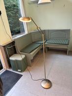 Leuke staande lamp messing kleurig, Ophalen, Gebruikt, Metaal, 100 tot 150 cm