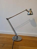 Bureaulamp zilverkleurig, Ophalen, Gebruikt, Metaal, Minder dan 50 cm