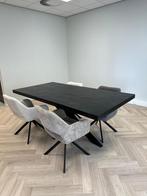 Eettafel Rechthoek Visgraat Zwart Mango Hout OUTLET ‼️, Overige houtsoorten, Nieuw, 200 cm of meer, 50 tot 100 cm