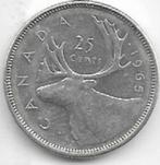 25  cent  1965  Canada. km. 62, Postzegels en Munten, Munten | Amerika, Zilver, Ophalen of Verzenden, Losse munt, Noord-Amerika