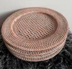 Rieten onderborden 4 stuks, Verzenden, Zo goed als nieuw, Bord