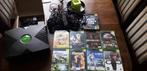 Xbox met spellen, Spelcomputers en Games, Spelcomputers | Xbox Original, Met 2 controllers, Gebruikt, Ophalen of Verzenden, Met games