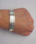 Zilveren massieve unisex klemarmband nr.503, Sieraden, Tassen en Uiterlijk, Armbanden, Ophalen of Verzenden, Zo goed als nieuw