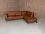 GRATIS LEVERING Hoekbank Cognac 280x215 GEREINIGD, 250 tot 300 cm, Stof, Hoekbank, Ophalen of Verzenden