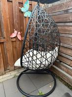Zwarte Egg Hangstoel van Xenos, Ophalen, Zo goed als nieuw, Wicker