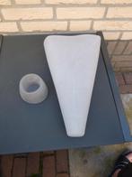 vintage vaas van kunststof, Kunststof, Gebruikt, Wit, Ophalen of Verzenden