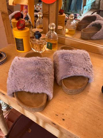 Bellerose slippers lila  nepbont maat 37 beschikbaar voor biedingen