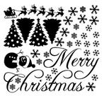 Statische herbruikbare raamstickers feestdagen kerstmis, Diversen, Kerst, Ophalen of Verzenden, Nieuw