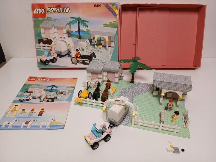 Lego paradisa 6419 rolling acces ranch met doos en manual, Kinderen en Baby's, Speelgoed | Duplo en Lego, Zo goed als nieuw, Ophalen of Verzenden
