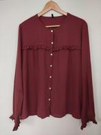 Benetton Blouse M/L Framboos Kleur, Maat 38/40 (M), Benetton, Ophalen of Verzenden, Zo goed als nieuw
