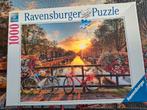 Ravensburger legpuzzel fietsen in Amsterdam 1000 stukjes, Ophalen of Verzenden, Gebruikt