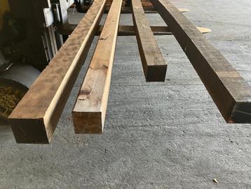 Hardhout-palen-afrasterings palen-balken-tuinpaal-100x100 mm beschikbaar voor biedingen