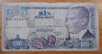 155# Turkije 1000 Lira 1970(1986) P196, Postzegels en Munten, Ophalen of Verzenden, Midden-Oosten
