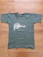 shirt mt 158 , kleur groen met opdruk Peru , zgan, Ophalen of Verzenden, Zo goed als nieuw, Jongen of Meisje, Shirt of Longsleeve