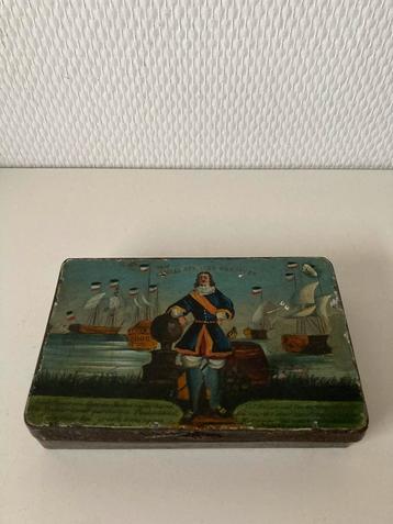 Tabaksdoos. 18e Eeuw. Blik. Gedateerd 1762.  beschikbaar voor biedingen