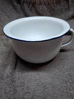 Emaille Po / Pispot / Nachtspiegel	1920-1970, Antiek en Kunst, Antiek | Emaille, Ophalen of Verzenden