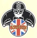 Norton Cafe Racer sticker #8, Motoren, Accessoires | Stickers
