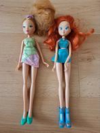2 winx club rainbow poppen bloom flora enchantix believix, Ophalen of Verzenden, Zo goed als nieuw, Barbie